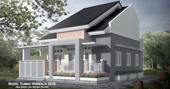 Lingkar Warna 27 Contoh Gambar Kerja Lengkap Rumah Modern Minimalis 1 Lantai