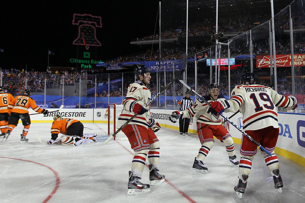 New BRAD RICHARDS New York Rangers Reebok 2012 Winter Classic