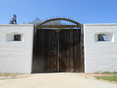 doorway, wall, california fortress