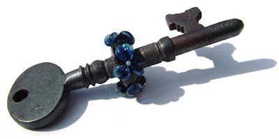Lampwork Key Bead