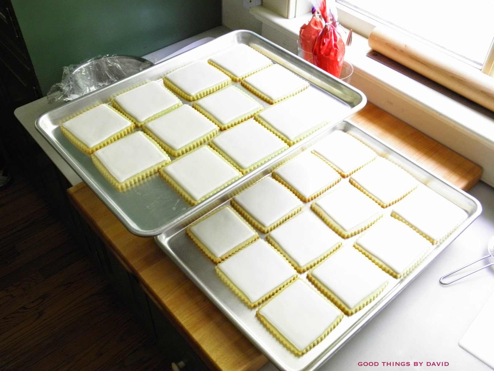 Patchwork Rose Quilt Cookies