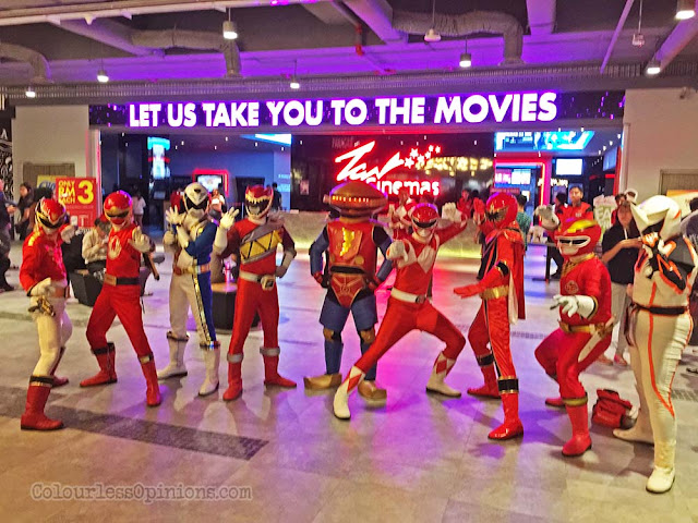 Cosplayers at the premiere screening at Sunway Velocity Mall. power rangers cosplay sunway velocity mall cosplayers