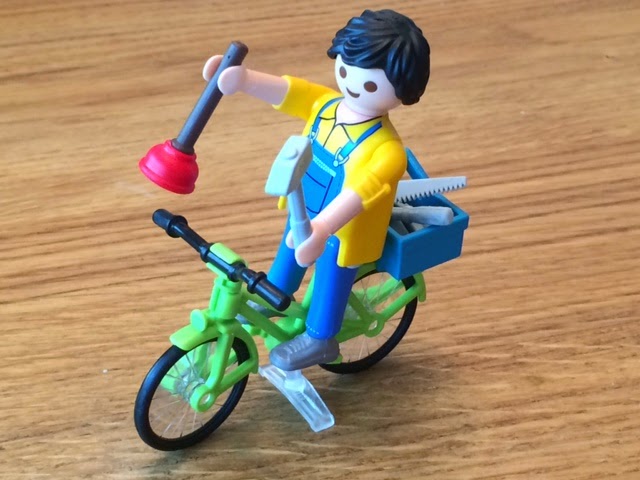 Handwerker mit Fahrrad PLAYMOBIL 4791 Spielzeug Geschenk Neu 