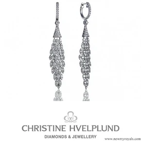 Princess Marie wearing Christine Hvelplund Diamond Earrings