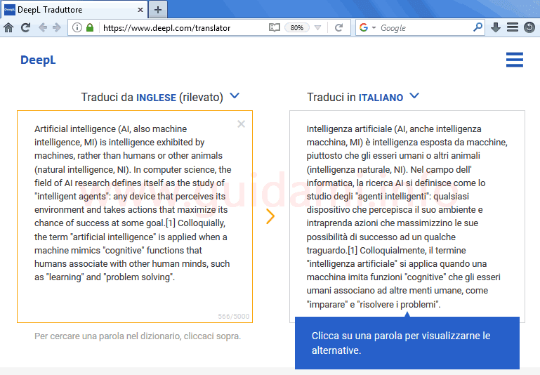 Deepl Il Migliore Traduttore Online Che Usa L Intelligenza Artificiale Guidami Info