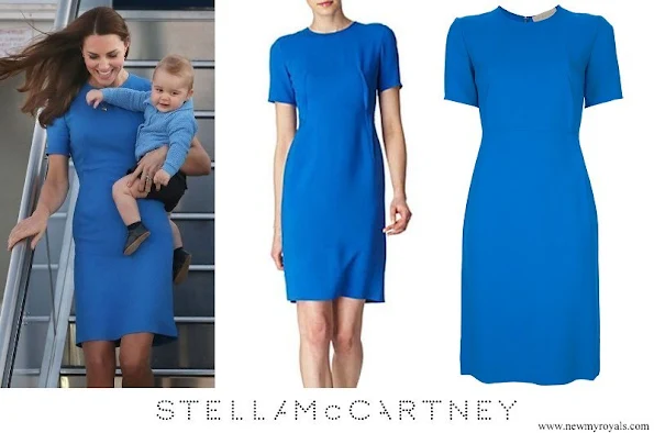 Kate Middleton wore Stella McCartney blue crepe tunic dress