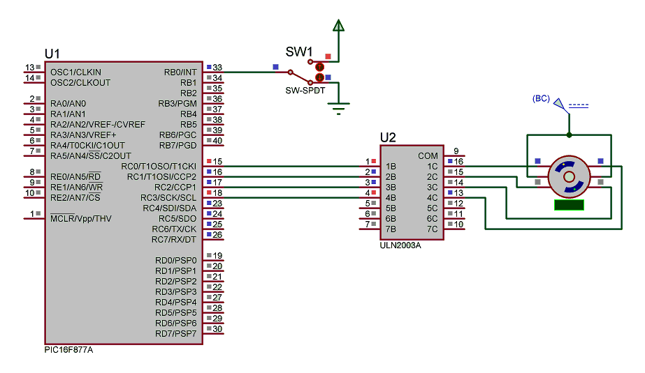 Crazy Factzz: Stepper Motor Interfacing with PIC16F877A - PIC