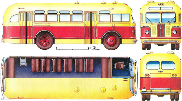 Линия обслуживалась комфортабельными автобусами ЗИС-155