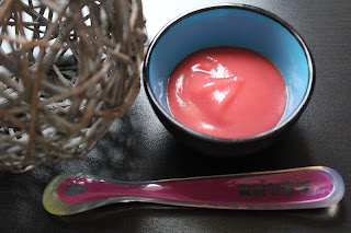 Papilles On/Off: Compote pomme fraise sans sucre pour bébé au thermomix