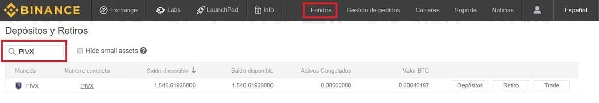 Cómo Enviar PIVX a Wallet desde Binance Tutorial Comprar Paso a Paso PIVX