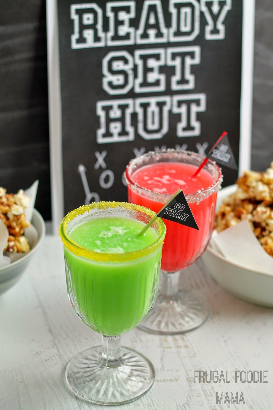 Skittles Game Face Fizz- This fruity and fizzy drink is fun for all ages! Make it in your favorite team colors for the big game.