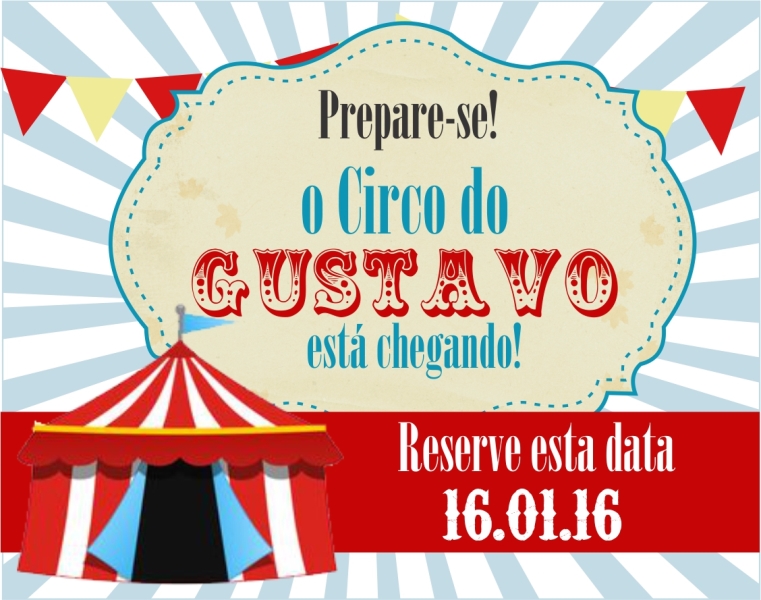 save the date aniversário infantil