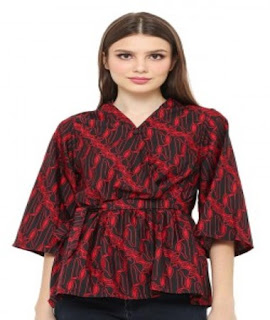 contoh baju batik atasan wanita