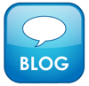 Blue blog icon