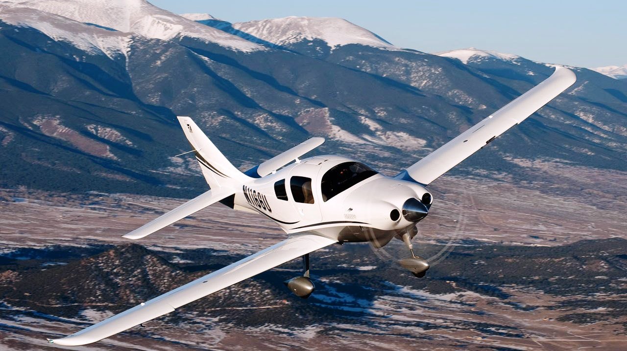 Cessna 400 Corvalis Around Mountain