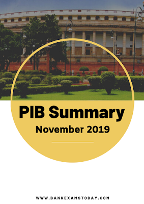 PIB Summary: November 2019
