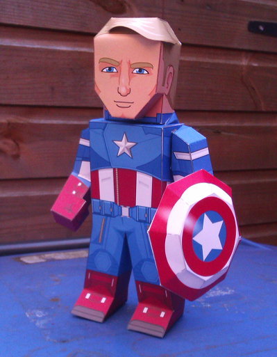 Marvels Avengers Captain America Papercraft Papercraft Paradise