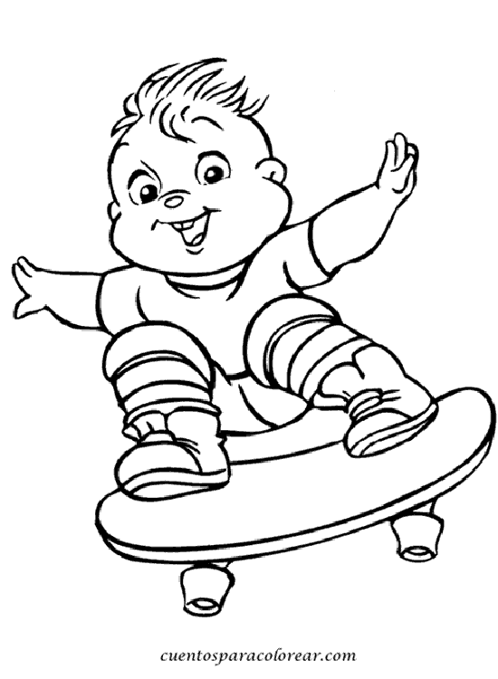 kammerherre alvin and the chipmunks coloring pages - photo #24