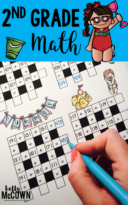 Fun End of the Year Activities - Math Games for 3rd Grade - Summer