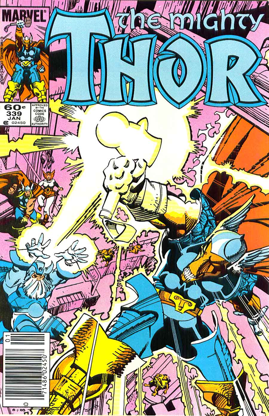 Walt Simonson 1980s marvel comic book cover - Thor #339