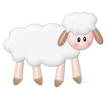 Counting Sheeps Clip Art.