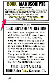 Greenwich Publishers ad The Rotarian 1957 p 62 Climbing My Family Tree: Greenwich Publishers ad The Rotarian 1957 p 62