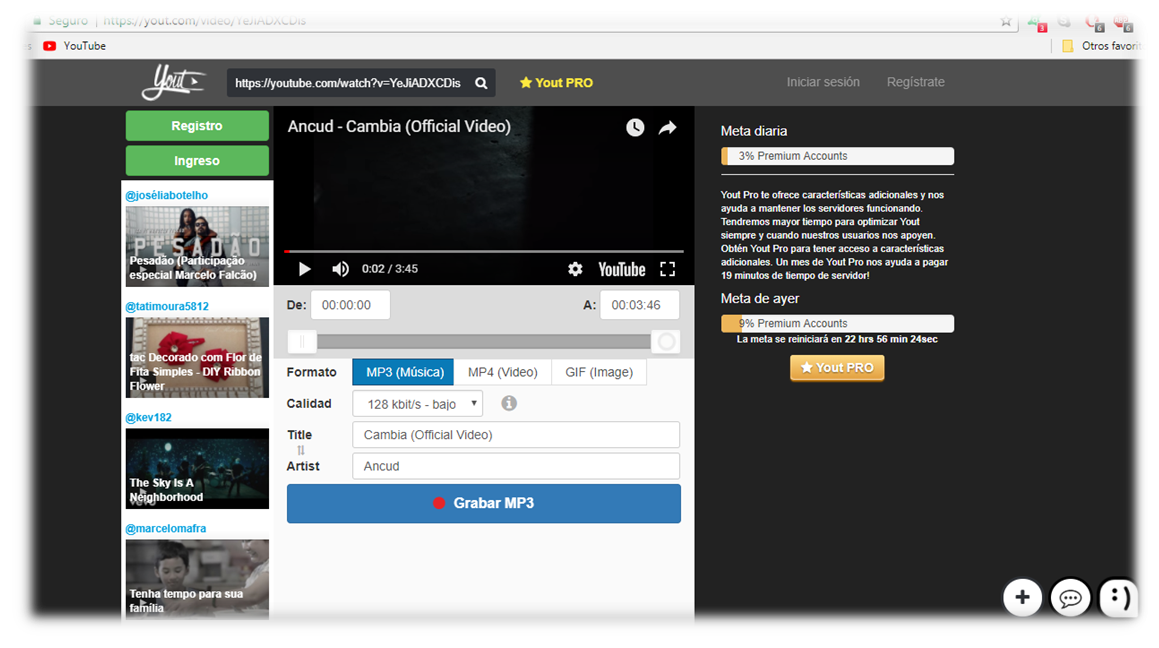 ¿ como utilizar youtube para descargar musica?