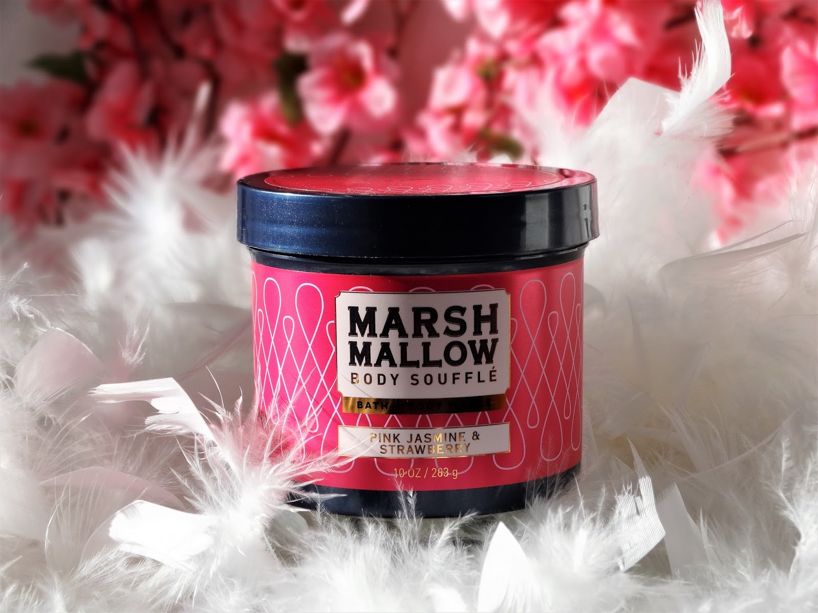 BATH & BODY WORKS MARSHMALLOW BODY SOUFFLÉ PINK JASMINE & STRAWBERRY
