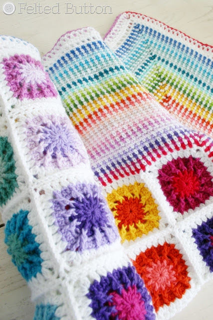 Around the Corner Blanket -- crochet pattern by Susan Carlson of Felted Button