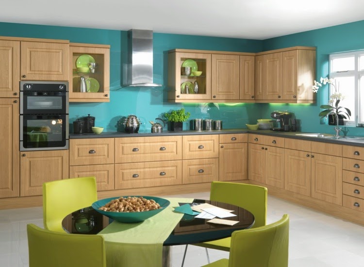 Contrasting kitchen wall colors: 15 cool color ideas