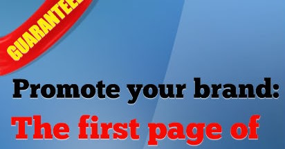 Life on Earth as in Heaven: Promote your brand: The first page of ...