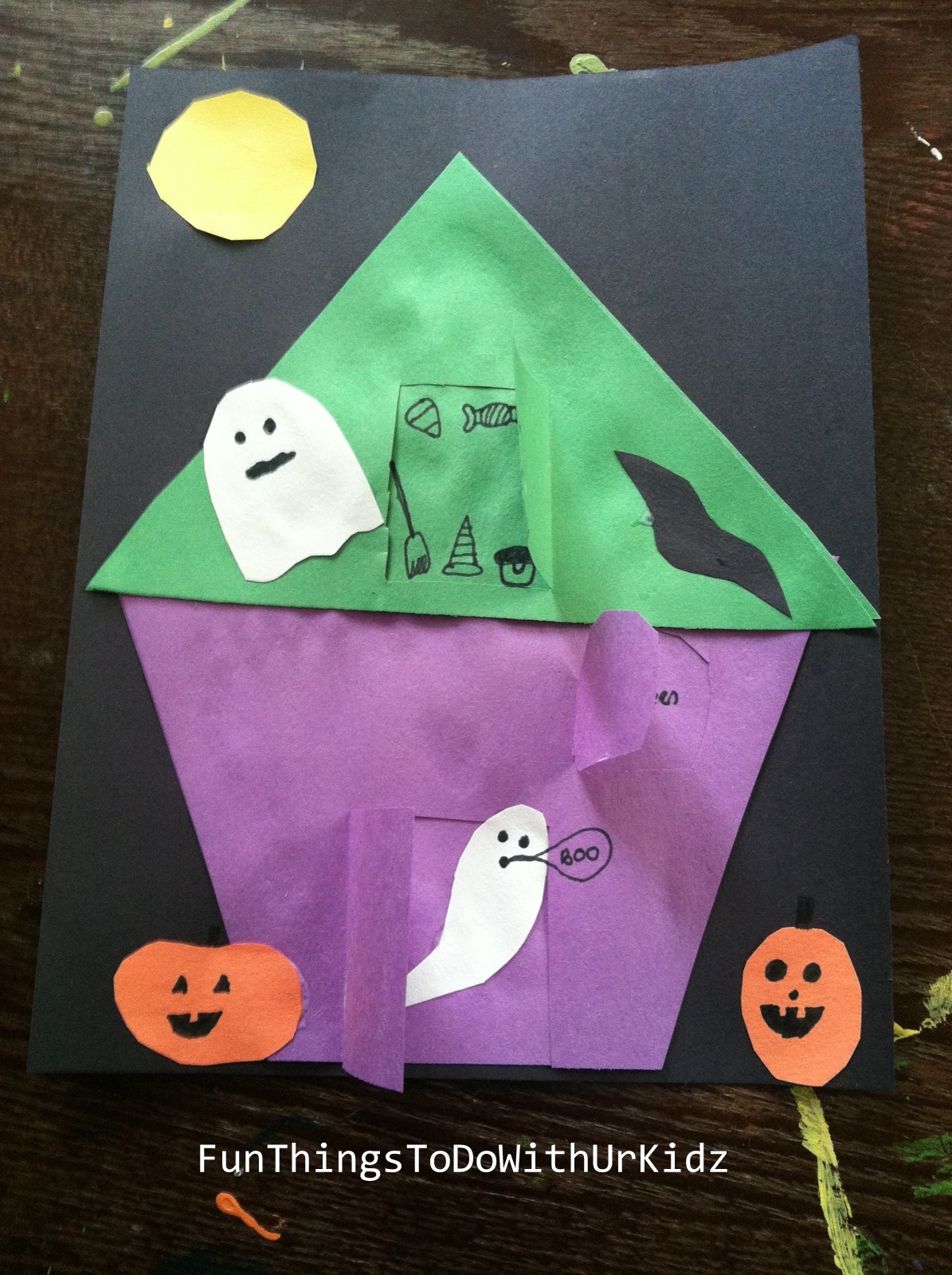 construction paper Halloween crafts
