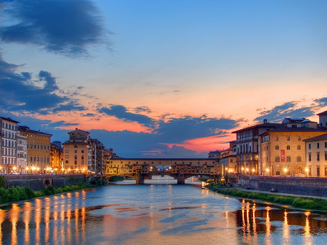 Il fiume Arno a Firenze