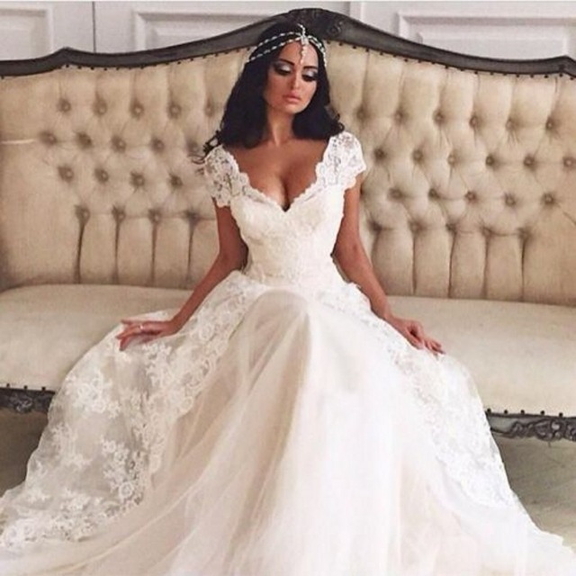 Vestido de novia romántico