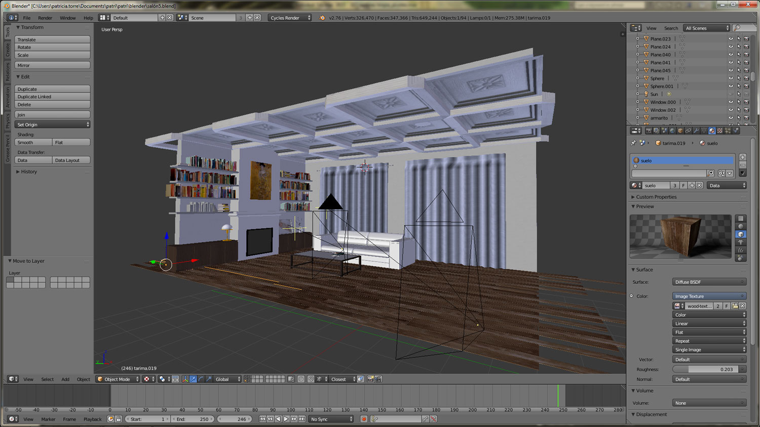 Render realista con Blender Cycles - Dibujos de Colores