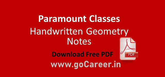 Paramount Classes Handwritten Geometry Notes Paramount Classes Handwritten Geometry Notes