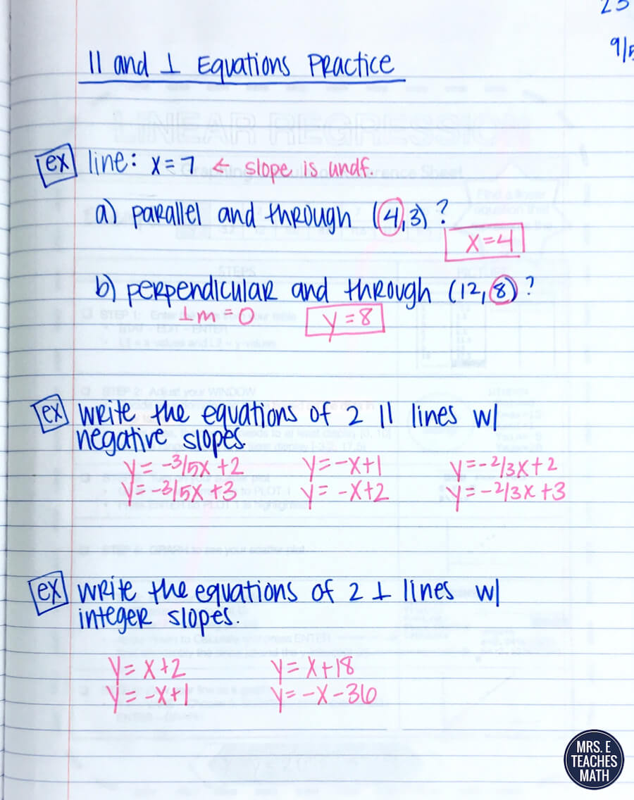 parallel-and-perpendicular-lines-inb-pages-for-algebra-2-mrs-e