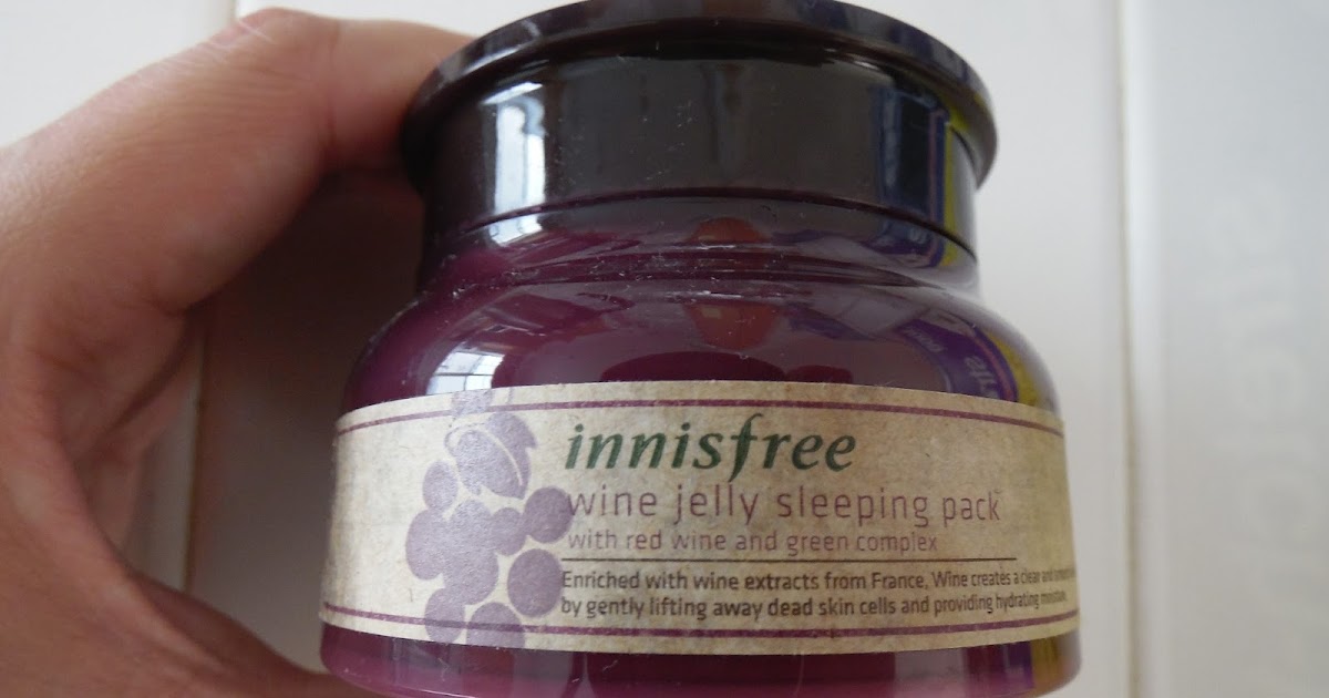 Review Innisfree Wine Jelly Sleeping Pack (Mask) The Graduate Gal