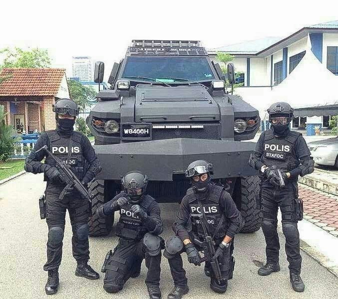 Malaysia Royal Police Special Force Armour Personal Carrier MRAP Typhoon