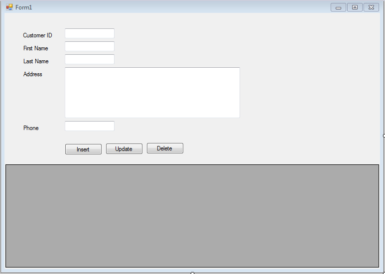 Create a simple database application c tech programme