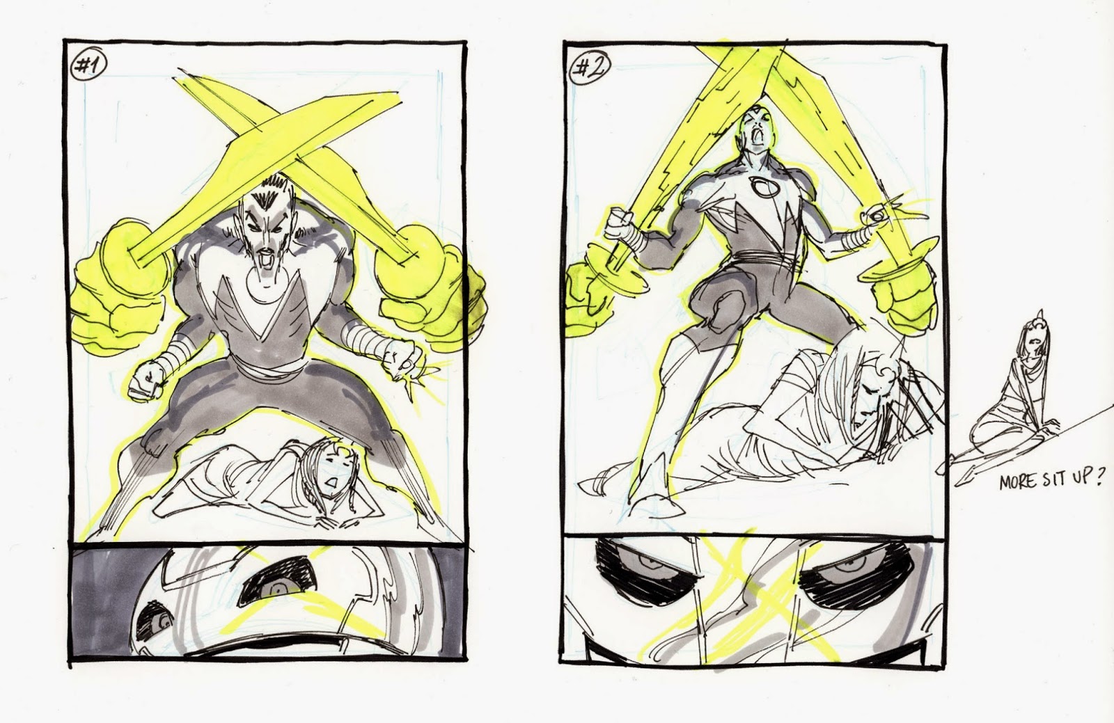 SINESTRO 6 cover process by Guillem March