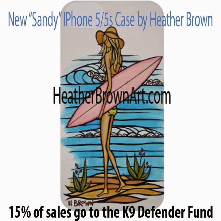 The Surf Art of Heather Brown Heather Brown IPhone Case "Sandy"
