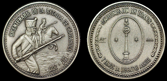 Medalla Bicentenario Batalla de Chacabuco