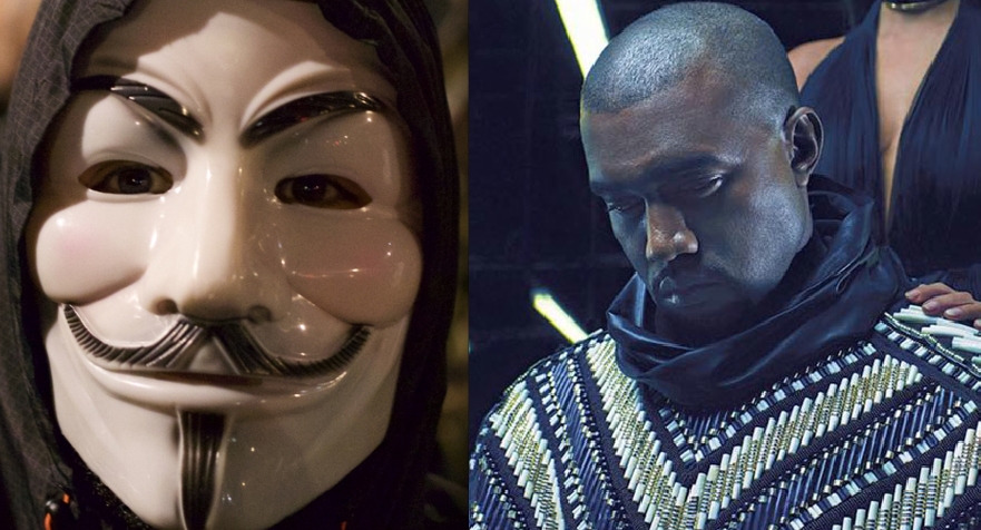 0 Notorious hacktivist group Anonymous targets Kanye West