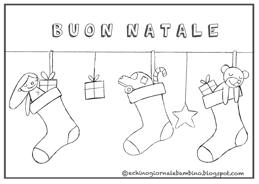 Disegni Di Natale Lannaronca.Biglietti Natalizi Da Colorare