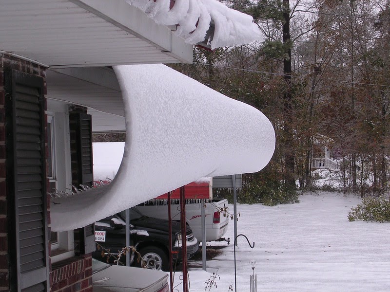 Sometimes they will even curl as they develop… - This Snow Melted Off the Cabin Roof in a VERY Strange Way Sometimes they will even curl as they develop… - This Snow Melted Off the Cabin Roof in a VERY Strange Way