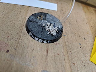 Testing in this manner is absolutely essential for a big competition piece Test base with some different basing materials.