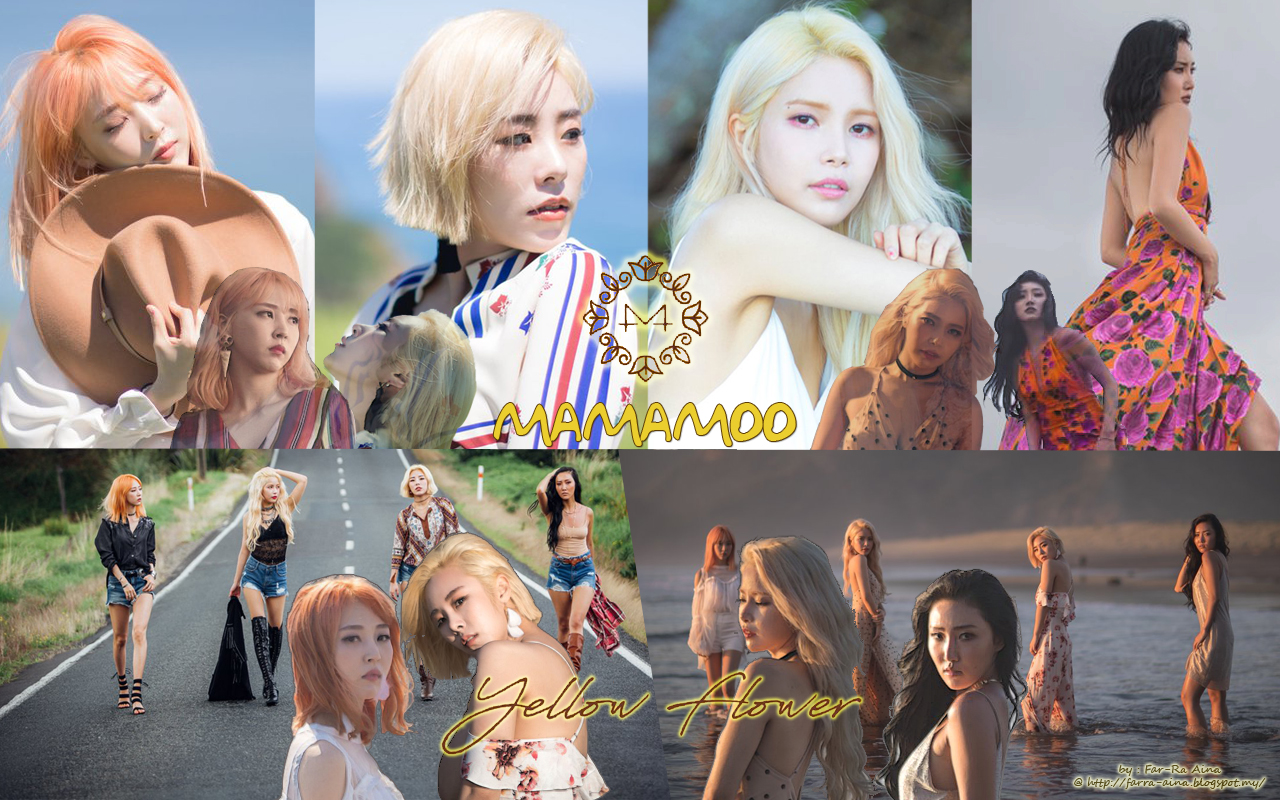K Pop Lover Mamamoo Yellow Flower Wallpaper