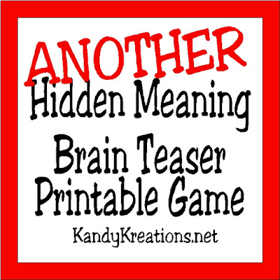 Brain Teasers are a great way to challenge the brain and have a little fun.  Check out this printable brain teaser game with the answers that you an play at your Divergent party or anytime you need a little brain stretch.