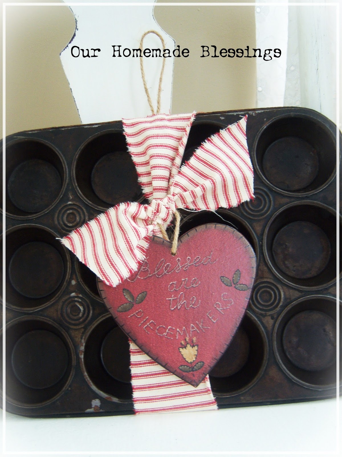 Shoregirl's Creations Rusty Muffin Tin Decor